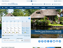 Tablet Screenshot of fletcherhotelsteenwijk.nl